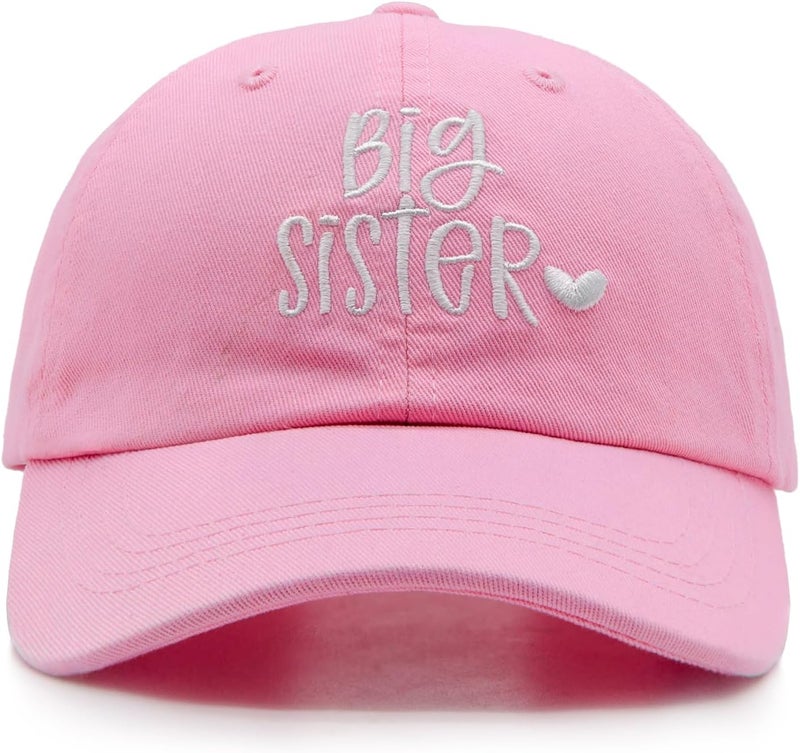 HAFOUXIGM Gift for New Sis Age 2-6, Big Sister Hat for Toddler Girls, Adjustable Embroidered Baseball Cap for Kids - Image 1
